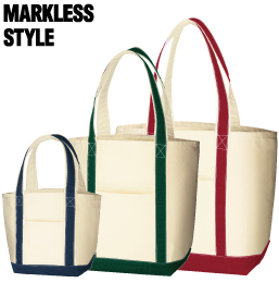 MARKLESS STYLE キャンバスバイカラートート