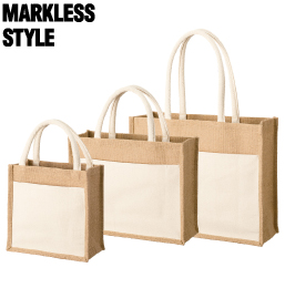 MARKLESS STYLE ジュート&キャンバスポケットトート