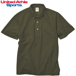United Athle 2023 4.7オンス スペシャル ドライ カノコ ポロシャツ(ボタンダウン)(ポケット付)