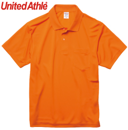 United Athle 5912-01 4.1オンス ドライアスレチック ポロシャツ(ポケット付)