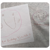 子供や自分で描いた絵をプリント オリジナルtシャツ作製ドリームプリントsk